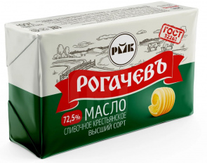 Масло сливочное Рогачев 72,56%
